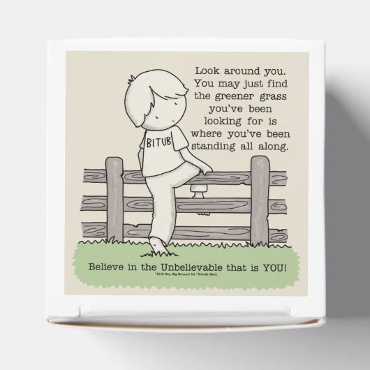 Grüngras Geschenkschachtel (Oben)