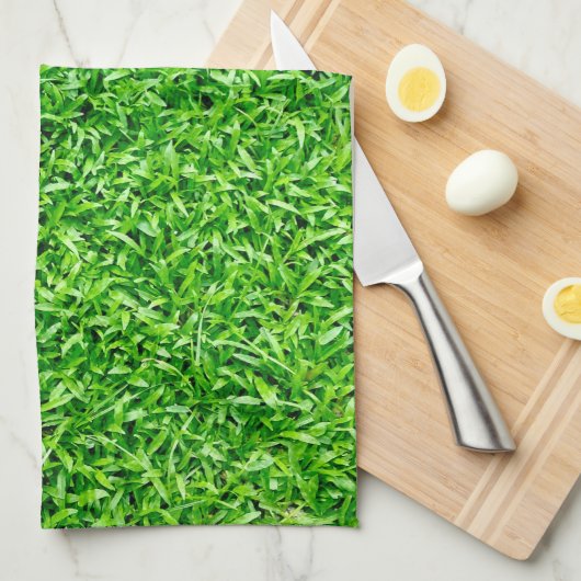 Grüngras Geschirrtuch (Viertel Falte)