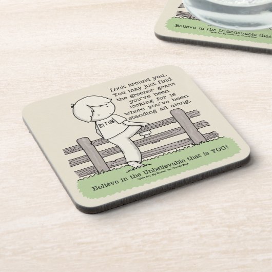 Grüngras Getränkeuntersetzer (Linke Seite)