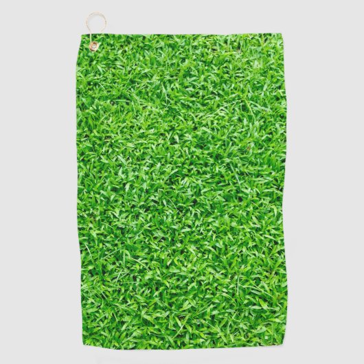 Grüngras Golfhandtuch (Vorderseite)