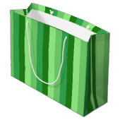 Grüngras Große Geschenktasche Geschenktüte (Rückseite Schrägansicht)