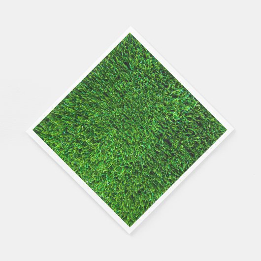 Grüngras-Hintergrund Serviette (Ecke)