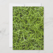 Grüngras-Hinterhof-Party Einladung (Rückseite)