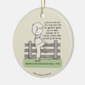 Grüngras Keramik Ornament (Links)