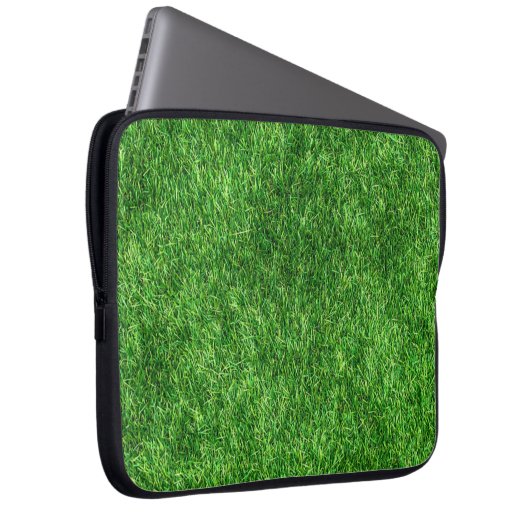 Grüngras Laptopschutzhülle (Vorne Rechts)