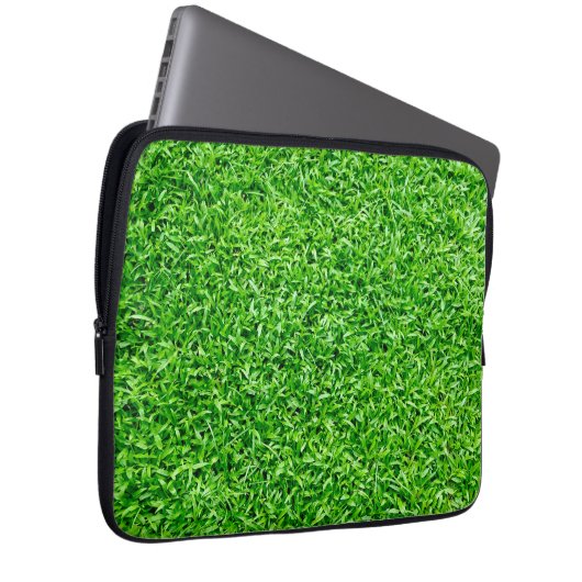Grüngras Laptopschutzhülle (Vorne Rechts)