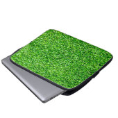 Grüngras Laptopschutzhülle (Vorne Knopf)