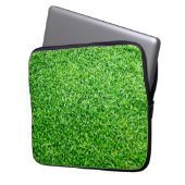Grüngras Laptopschutzhülle (Vorderseite Links)