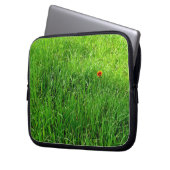 Grüngras Laptopschutzhülle (Vorderseite Links)