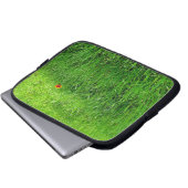 Grüngras Laptopschutzhülle (Vorne Knopf)