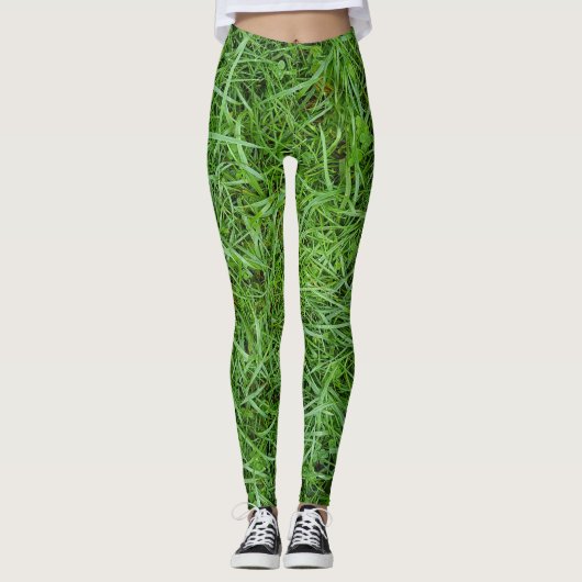 Grüngras Leggings (Vorderseite)