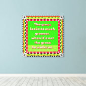 Grüngras Leinwanddruck (Insitu (Holzboden))