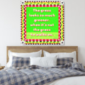 Grüngras Leinwanddruck (Insitu (Schlafzimmer))