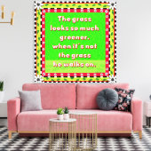 Grüngras Leinwanddruck (Insitu (Wohnzimmer))