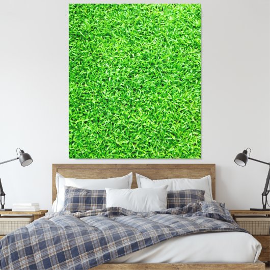 Grüngras Leinwanddruck (Insitu (Schlafzimmer))