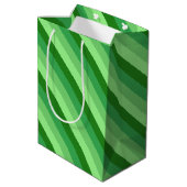 Grüngras-Medium-Geschenktasche Mittlere Geschenktüte (Rückseite Schrägansicht)