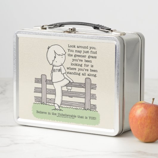 Grüngras Metall Brotdose (Beispiel)