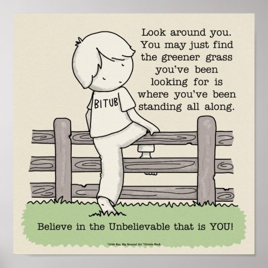 Grüngras Poster (Vorne)