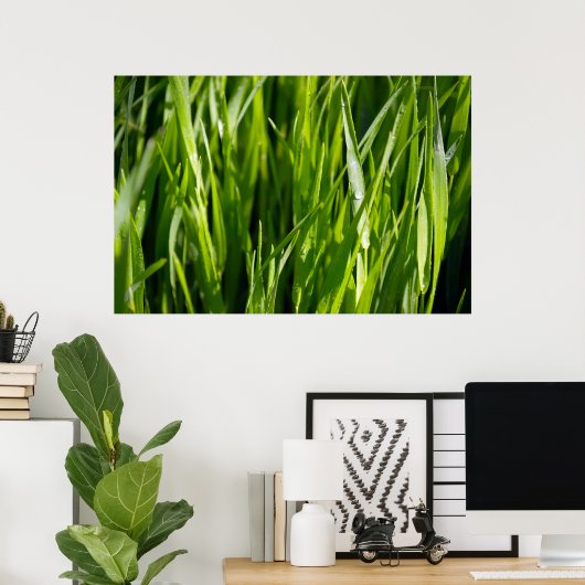 Grüngras Poster (Heimbüro)