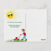 Grüngras Postkarte (Rückseite)