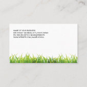 Grüngras | Rasenmäher | Gartenscheren Visitenkarte (Rückseite)