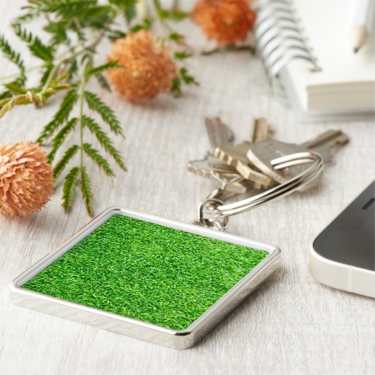 Grüngras Schlüsselanhänger (Seite)