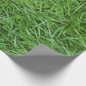 Grüngras-Umschlagpapier Geschenkpapier (Ecke)
