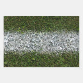 Grüngras und weißes, farbiges Sportfeld  Geschenkpapier Set (Vorderseite 2)