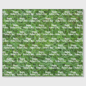 Grüngras Vatertag Geschenkpapier (Flach)