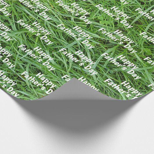 Grüngras Vatertag Geschenkpapier (Ecke)