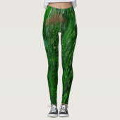 Grüngras Verlasse Natur Leggings (Vorderseite)