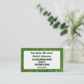 Grüngras Visitenkarte (Stehend Vorderseite)