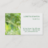 Grüngras Visitenkarte (Vorderseite)