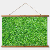 Grüngras Wandteppich Mit Holzrahmen (Vorderseite 2)