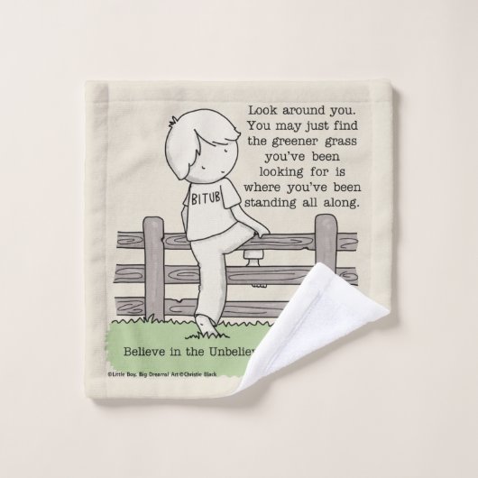 Grüngras Waschlappen (Waschlappen)