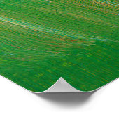 Grüngrasfarbe Textur. Handgezeichneter Hintergrund Poster (Ecke)