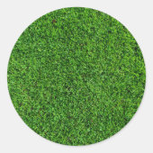 Grüngrasstruktur Runder Aufkleber (Vorderseite)