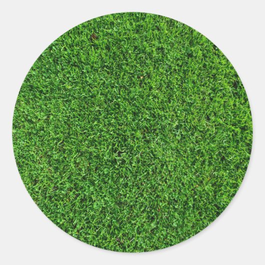 Grüngrasstruktur Runder Aufkleber (Vorderseite)