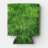 Grüngrastextur aus einem Fußballfeld Dosenkühler (Vorderseite)