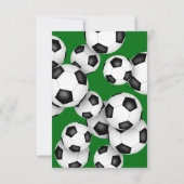 Grüngraue oder JEDE Mannschaftsfarbenfarbenprämie Einladung (Rückseite)