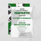 Grüngraue oder JEDE Mannschaftsfarbenfarbenprämie Einladung (Vorne/Hinten)