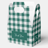 Grüngrauer Büffel karierter Karo Geschenkschachtel (Geöffnet)