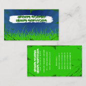 Grüngrauer Visitenkarte (Vorne/Hinten)