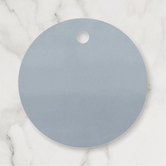 Grüngrüne Blätter staubblauer botanischer Blütenbo Geschenkanhänger (Rückseite)