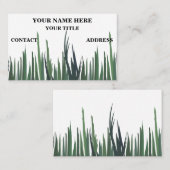 Grüngrüne Rasenpflege Visitenkarte (Vorne/Hinten)