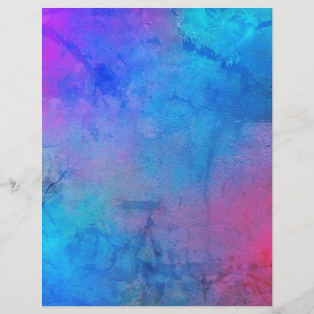 Grungy Abstrakt Multicolor Scrapbook Paper (Vorderseite)