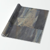 Grungy Abstrakt Slate Design Geschenkpapier (Ungerollt)