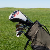 Grungy American Flag Bald Eagle Golf Headcover (In SItu)