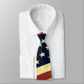 Grungy American Flag Camo Krawatte (Gebunden)