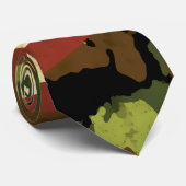 Grungy American Flag Camo Krawatte (Gerollt)